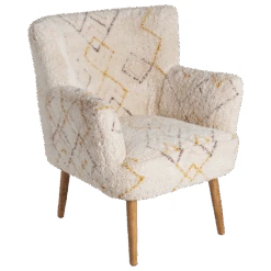 Fauteuil En Coton Chiné Losange Castille
