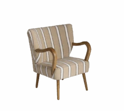 Fauteuil En Coton Rayures Castille