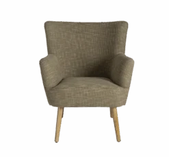 Fauteuil En Coton Kaki Castille