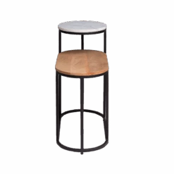 Bout De Canapé En Bois De Manguier Florentin -Chaise Écolier Métal Magasin am501 boutcanape det face 1