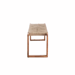 Banc En Bois D'acacia Et Laine Marietta -Chaise Écolier Métal Magasin b313 banc det cote