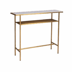 Console En Métal Doré Et Marbre Timéo -Chaise Écolier Métal Magasin b319 console det biais