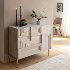 Petit Buffet En Bois De Manguier Tristan