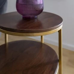 Bout De Canapé En Métal Et Bois De Manguier Léon -Chaise Écolier Métal Magasin ch15 boutcanape ambiance zoom 2