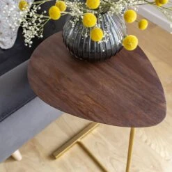 Bout De Canapé En Bois De Manguier Et Métal Léon -Chaise Écolier Métal Magasin ch29 boutcanape ambiance zoom 1