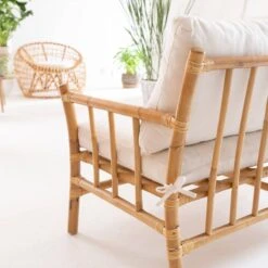 Canapé En Rotin Floralie -Chaise Écolier Métal Magasin find03 canape ambiance dos