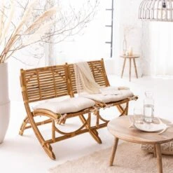 Fauteuil Cinéma En Rotin 2 Places Mayeul