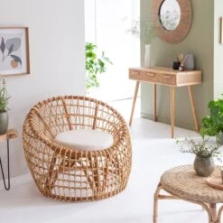 Fauteuil Lune En Rotin Moon