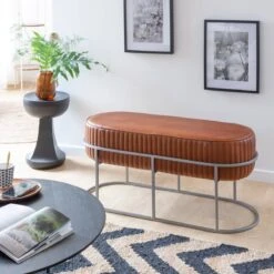 Banc Arrondi En Cuir Gaby