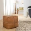 Pouf En Cuir Gaetan -Chaise Écolier Métal Magasin ku57 pouf ambiance 1