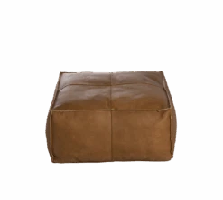 Pouf En Cuir Petit Modèle Mina