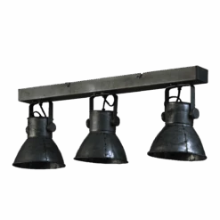 Suspension En Métal Noir 3 Lampes Ferdinand