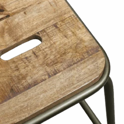 Tabouret De Bar écolier Métal Et Bois 69 Cm Marcus -Chaise Écolier Métal Magasin product a e ae132 tabouret plateau 1