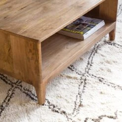 Table Basse En Bois De Manguier Eloi -Chaise Écolier Métal Magasin product b 4 b45 1 tablebasse ambiance 3