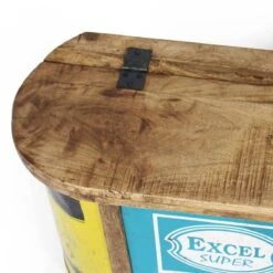 Banc Coffre En Bois Et Métal Recyclé Victorine -Chaise Écolier Métal Magasin product b 5 b556 banc plateau