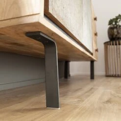 Buffet En Bois D'acacia Et Pierre Côme -Chaise Écolier Métal Magasin product c a cap06 buffet ambiance 02