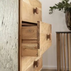 Buffet En Bois D'acacia Et Pierre Côme -Chaise Écolier Métal Magasin product c a cap06 buffet ambiance 03