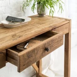 Bureau En Bois Recyclé Blaise -Chaise Écolier Métal Magasin product d n dn605 console tiroir