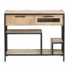 Console En Bois De Manguier Et Métal Héloïse -Chaise Écolier Métal Magasin product e a eac06 console face