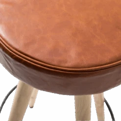 Tabouret De Bar En Cuir Marron Jocelin 10 Tabouret De Bar En Cuir Marron Jocelin -Chaise Écolier Métal Magasin product k u ku 01 b tabouret assise