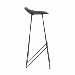 Tabouret De Bar En Cuir Noir Archi -Chaise Écolier Métal Magasin product k u ku180 n tabouret cote