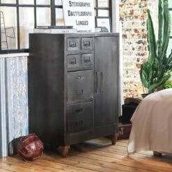 Ballon Foot En Cuir Marron Déco