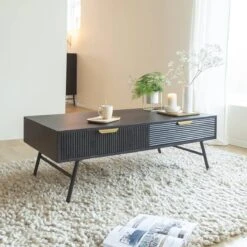 Table Basse En Bois De Manguier James -Chaise Écolier Métal Magasin product m i mim2947 tablebasse ambiance