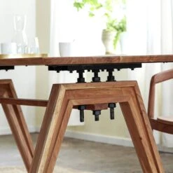 Table à Manger En Bois D'acacia Noa -Chaise Écolier Métal Magasin product n e ne 219 table a manger ambiance zoom