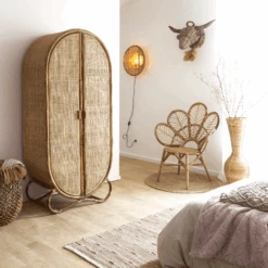 Applique Murale Ronde En Rotin Et Cannage Rim -Chaise Écolier Métal Magasin product v d vdl 49 applique ambiance 2