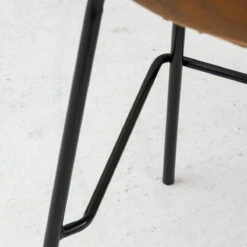 Chaise De Bar En Microfibre Marron Salsa (lot De 2) -Chaise Écolier Métal Magasin px 10brown chaisehaute amb zoom 2 1