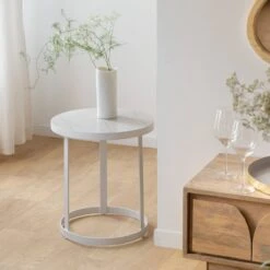 Bout De Canapé En Bois De Manguier Et Métal Gwen