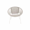Fauteuil En Corde De Coton Blanc Bélize -Chaise Écolier Métal Magasin th14 chaise det face
